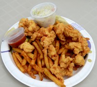 Fried Conch Fritters in #keywest.  AboutFantasyFest.com