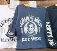 Popular bar t-shirts from #sloppyjoes in #keywest.  AboutFantasyFest.com